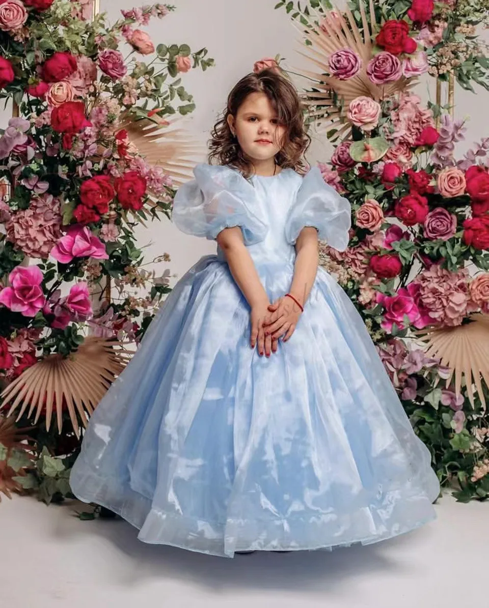 Cute Girl's Birthday Dress O Neck Little Princess Puff Sleeves Pageant Gowns First Communion Dress Ball Gown Custom Color
Cute Girl's Birthday Dress O Neck Little Princess Puff Sleeves Pageant Gowns First Communion Dress Ball Gown Custom Color