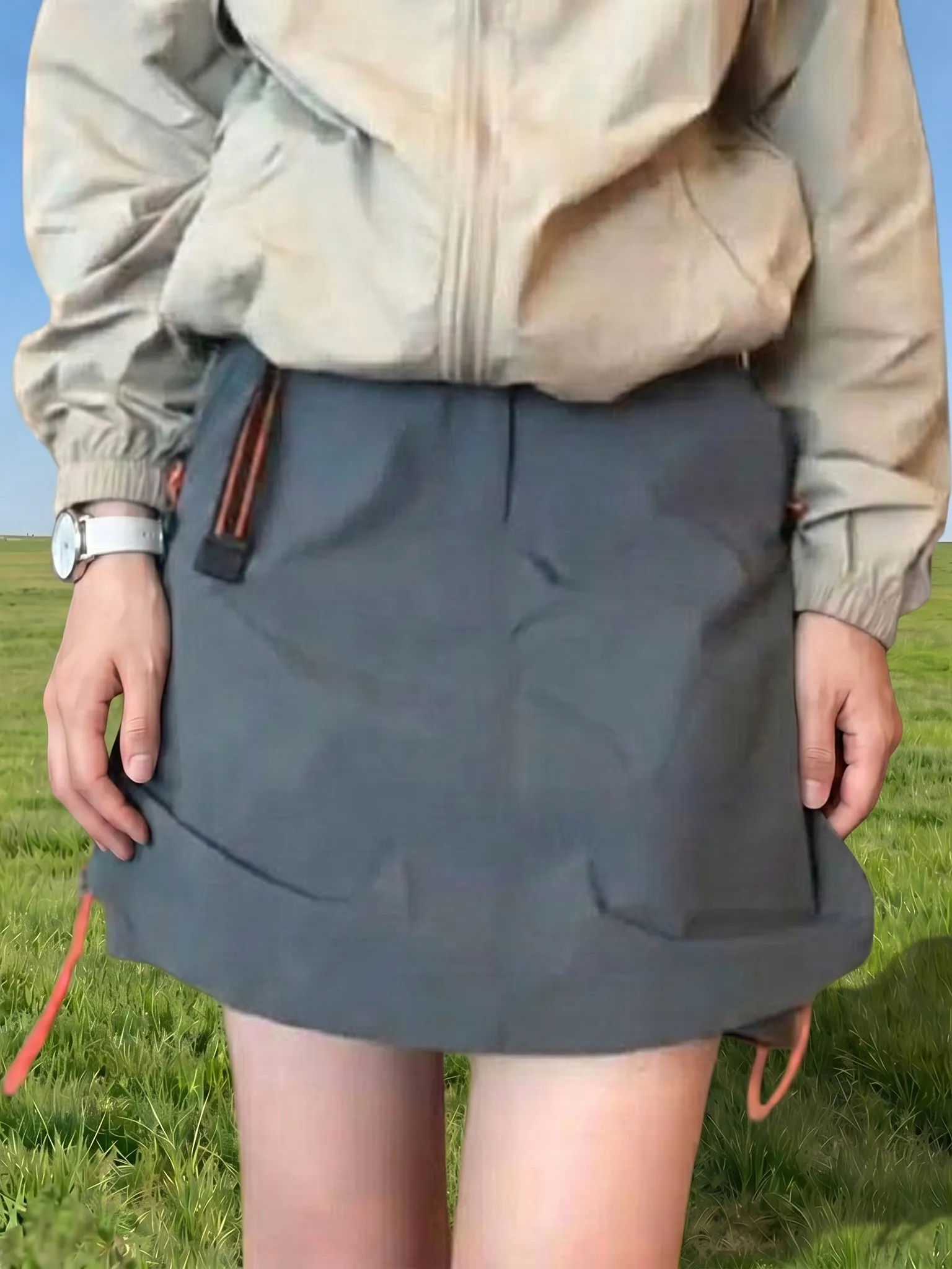 High Waist Drawstring A-Line Skirt Workwear Breathable Slimming Tall Women's Fashion Commute Style Korean Design
High Waist Drawstring A-Line Skirt Workwear Breathable Slimming Tall Women's Fashion Commute Style Korean Design