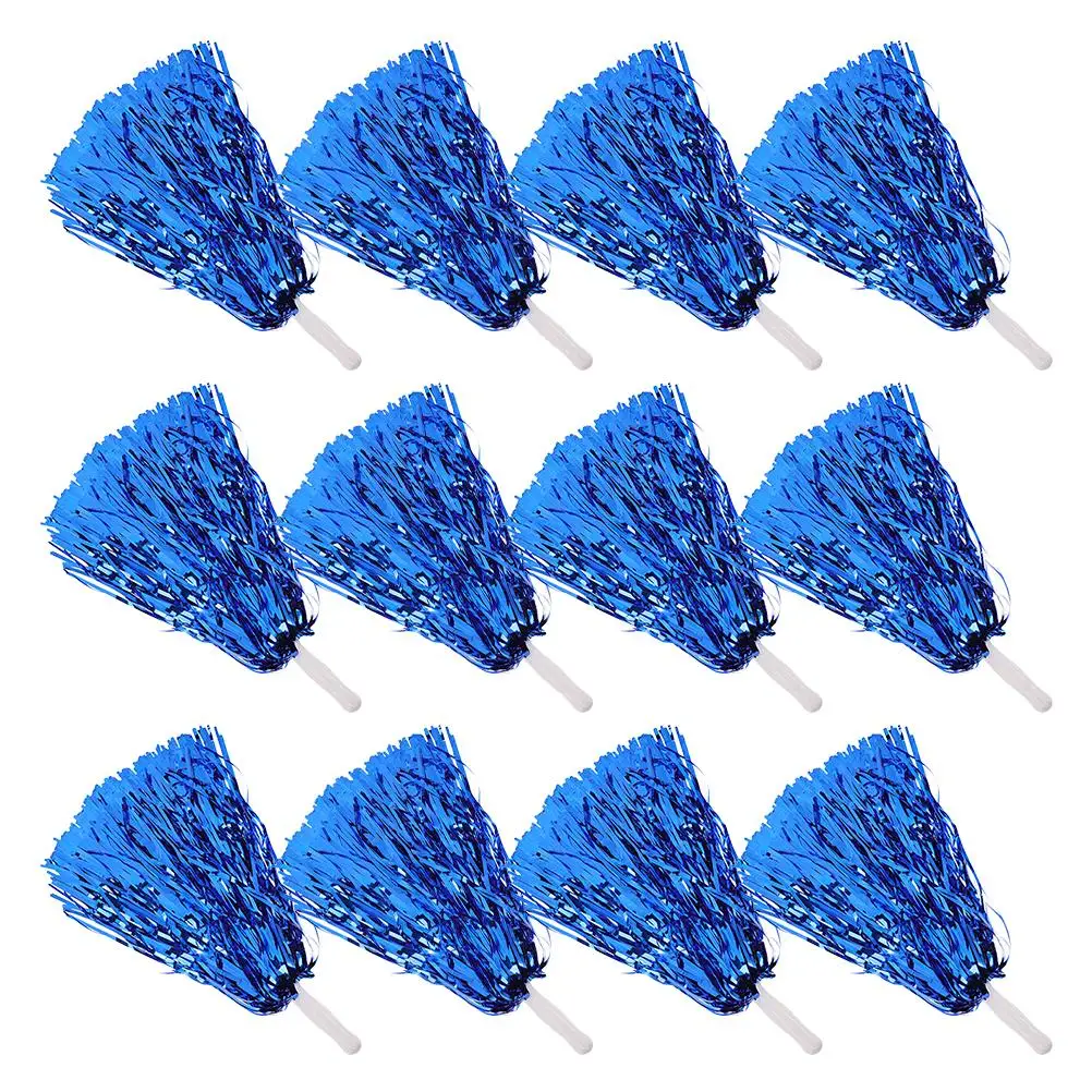 12 Pcs Cheerleading Pom Poms Metallic Blue Patrick Day Accessories School Sports Events Aerobics Fan Pompoms Girls
12 Pcs Cheerleading Pom Poms Metallic Blue Patrick Day Accessories School Sports Events Aerobics Fan Pompoms Girls