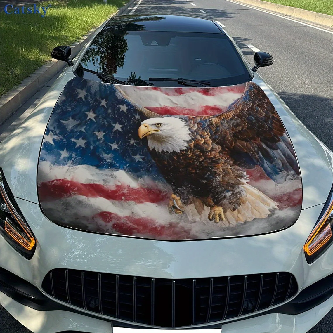 American Flag Element Bald Eagle Design Car Hood Decal Stickers, Motorcycle And Truck Decals, Self-adhesive Durable Car Parts, U
American Flag Element Bald Eagle Design Car Hood Decal Stickers, Motorcycle And Truck Decals, Self-adhesive Durable Car Parts, U