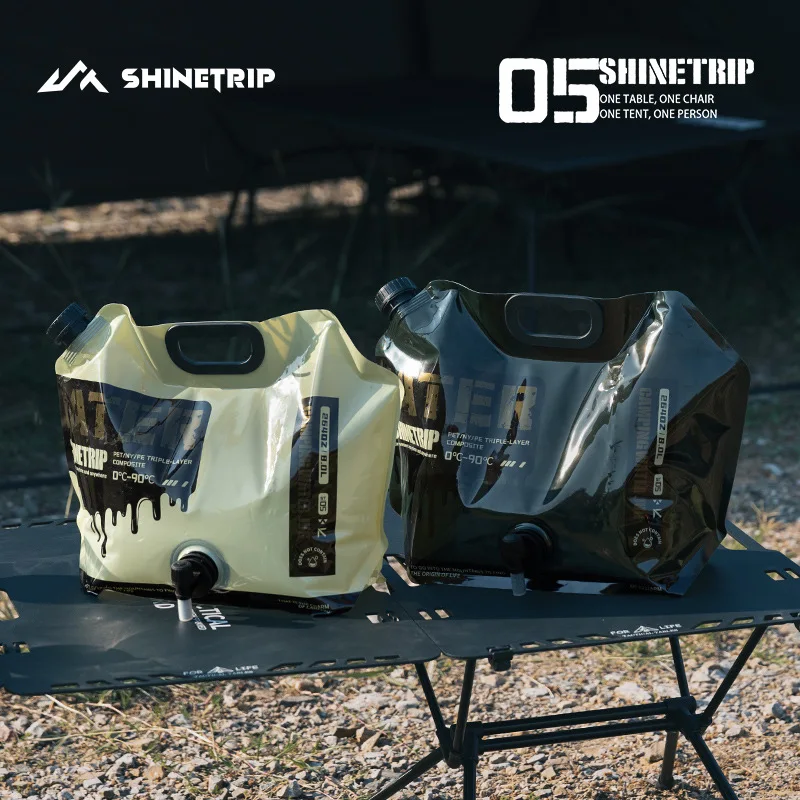 ShineTrip Outdoor Portable Folding Water Bag Mountaineering Camping Plastic Food Grade 8L Large Capacity Water Storage Bag 
ShineTrip Outdoor Portable Folding Water Bag Mountaineering Camping Plastic Food Grade 8L Large Capacity Water Storage Bag