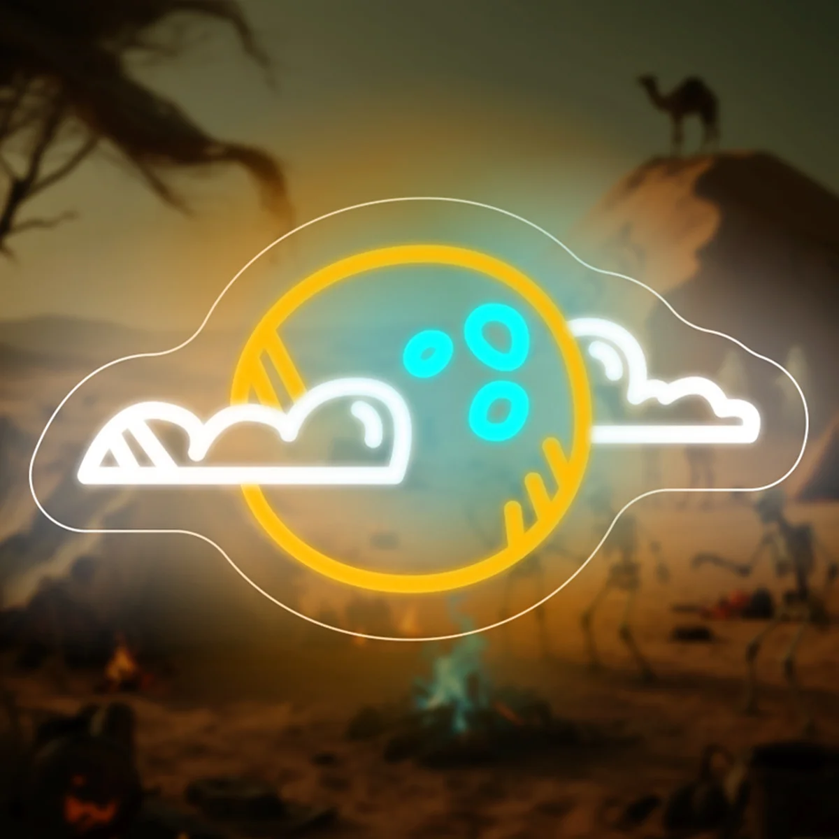 Moon Clouds Neon Sign LED Dimmable Neon Light Sign Terror Atmosphere for Bedroom Party Shop Restaurant Decor Halloween Gift USB
Moon Clouds Neon Sign LED Dimmable Neon Light Sign Terror Atmosphere for Bedroom Party Shop Restaurant Decor Halloween Gift USB