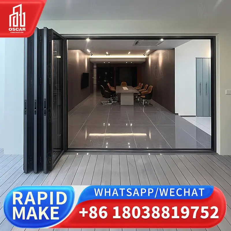 Customizable Aluminum Sliding Folding Door Ideal for European Commercial Spaces Factory Direct Sale Aluminum Folding Door
Customizable Aluminum Sliding Folding Door Ideal for European Commercial Spaces Factory Direct Sale Aluminum Folding Door