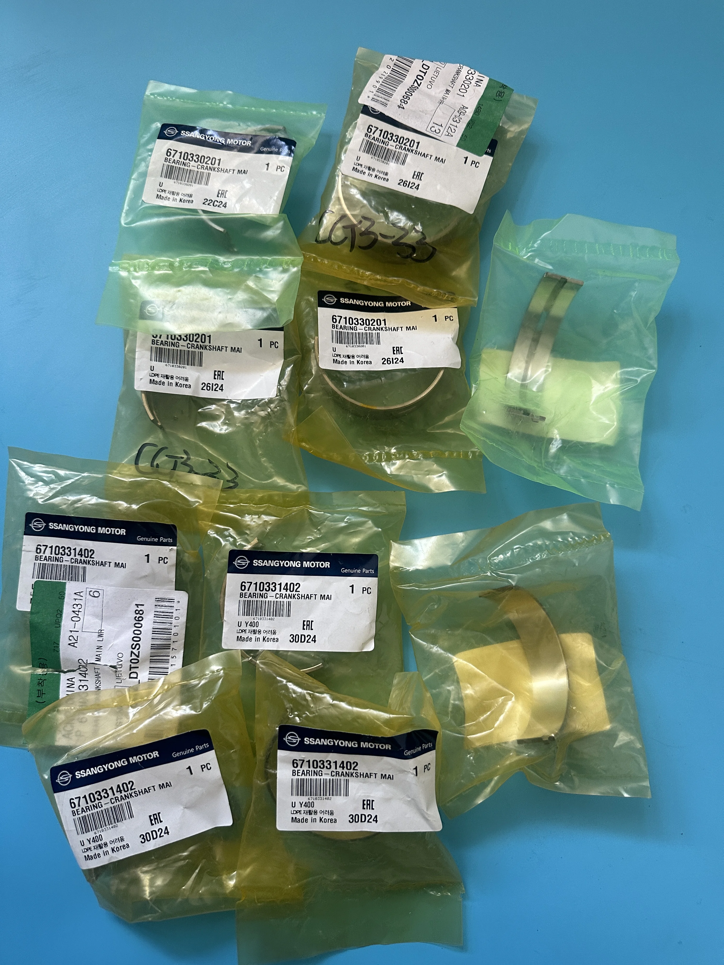 Crankshaft Main Bearring Upper 6710330201 Lower 6710331402 For Ssangyong Actyon Rexton Actyon Sports Korando C Rodius/Stavic
Crankshaft Main Bearring Upper 6710330201 Lower 6710331402 For Ssangyong Actyon Rexton Actyon Sports Korando C Rodius/Stavic