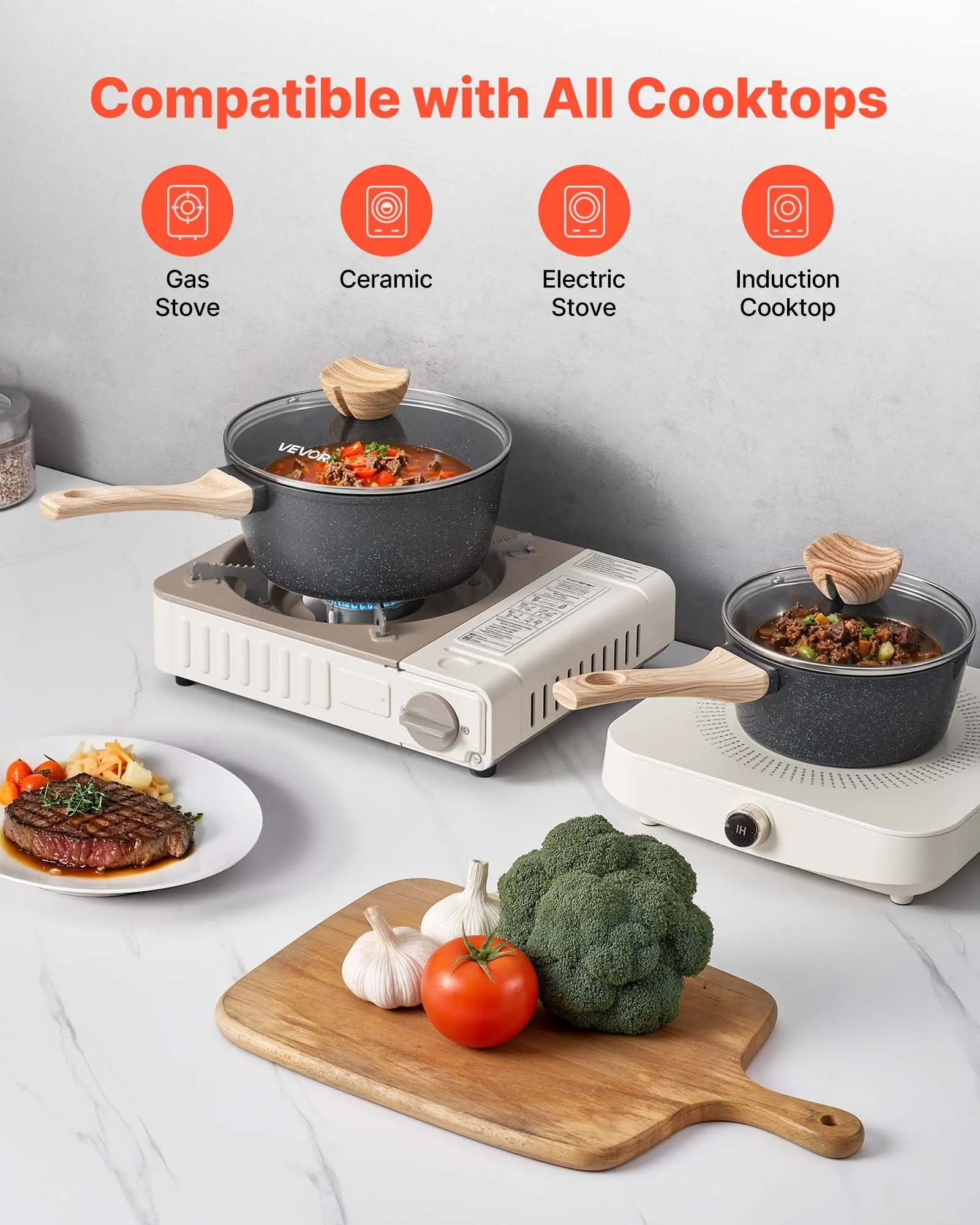 Saucepan Set, 1.5 QT & 2.5 QT Nonstick Saucepan With Glass Lids, Multipurpose Cooking Sauce Pots With Detachable Handles, Sauce
Saucepan Set, 1.5 QT & 2.5 QT Nonstick Saucepan With Glass Lids, Multipurpose Cooking Sauce Pots With Detachable Handles, Sauce