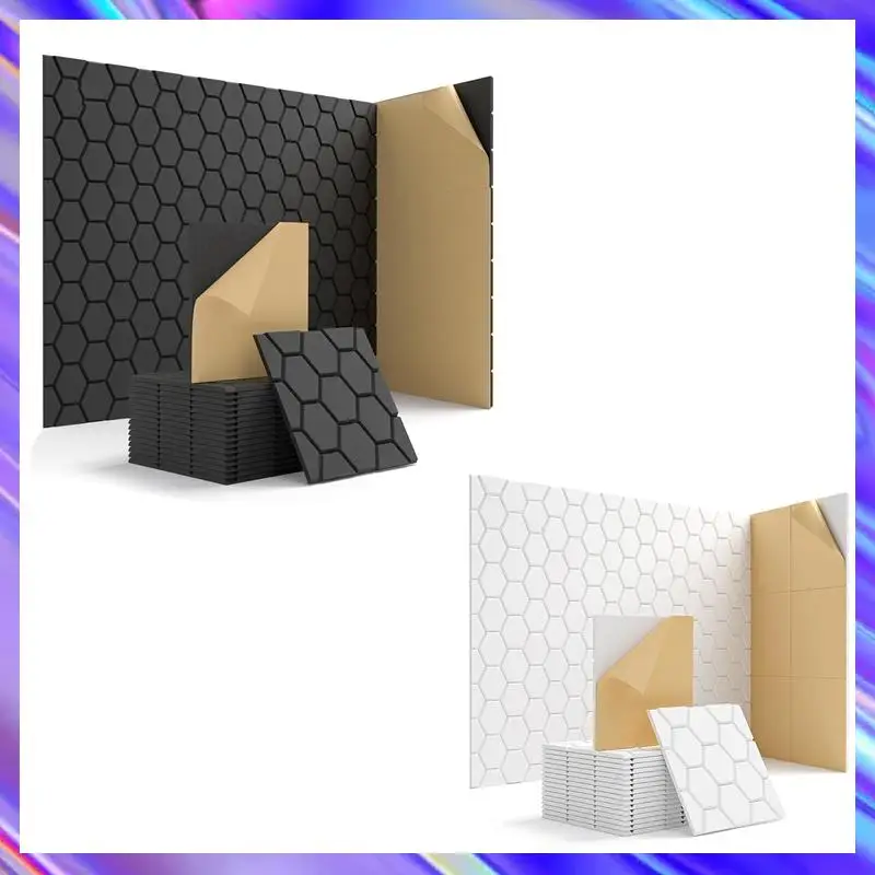Упаковка из 15 звукоизоляционных панелей 12X12X0,4 дюйма, самоклеящаяся звукопоглощающая панель, черная
Упаковка из 15 звукоизоляционных панелей 12X12X0,4 дюйма, самоклеящаяся звукопоглощающая панель, черная