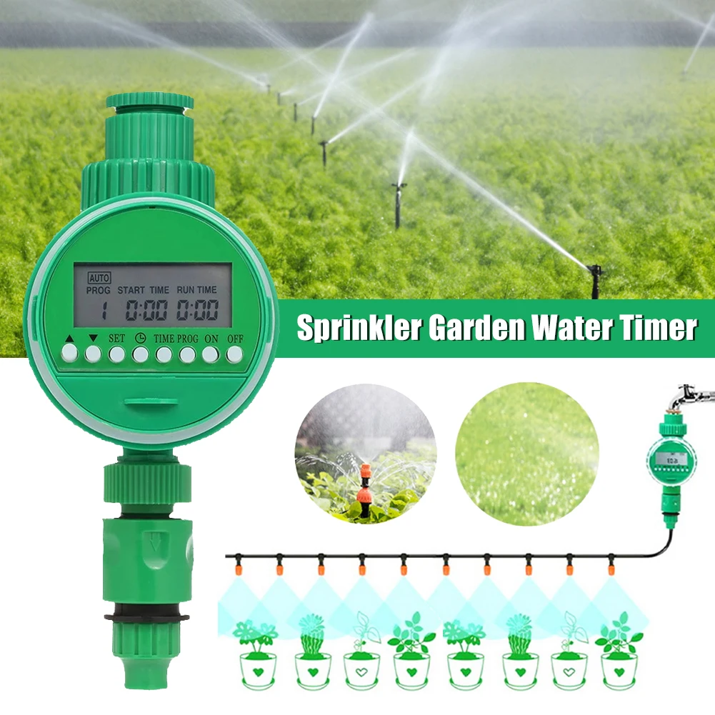 Intelligence Garden Water Timer Valve Watering Control Device LCD Display Electronic Automatic Irrigation Controller Equipment
Intelligence Garden Water Timer Valve Watering Control Device LCD Display Electronic Automatic Irrigation Controller Equipment