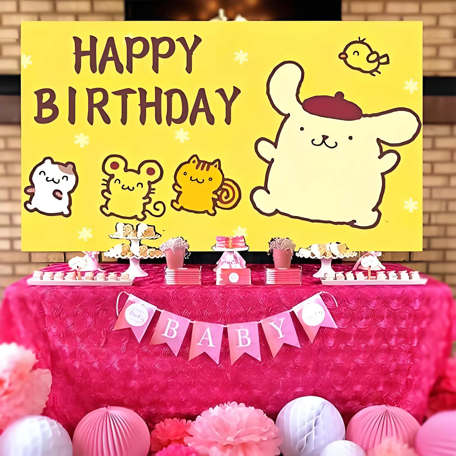 Pudding dog background cloth Birthday party decorations Photo background decorative outdoor Decorative background cloth indoor
Pudding dog background cloth Birthday party decorations Photo background decorative outdoor Decorative background cloth indoor