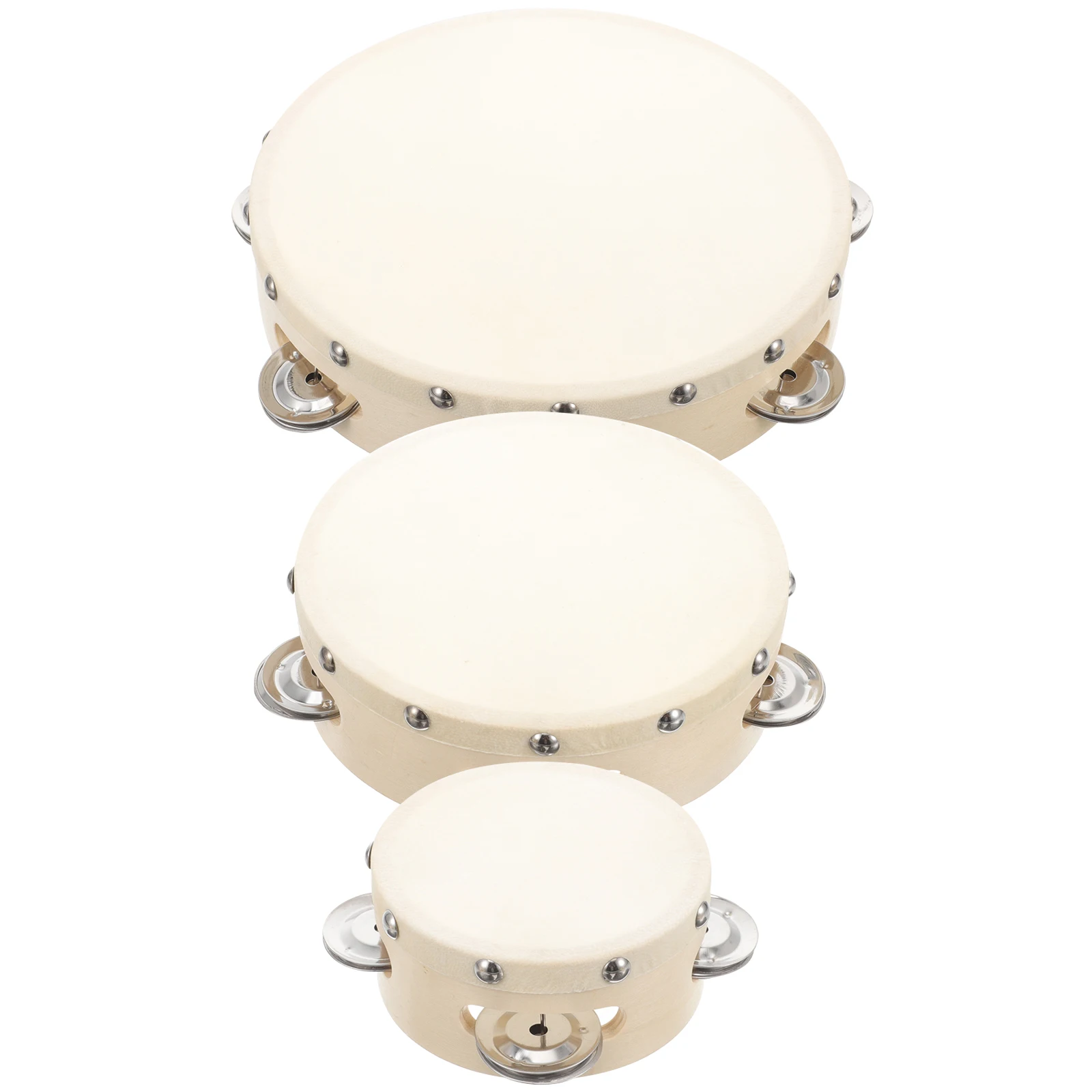 3 Pcs Sheepskin Tambourine Cymbal Tambourines Musical Instruments Percussion Single Row Hand Drums Small Wood Child
3 Pcs Sheepskin Tambourine Cymbal Tambourines Musical Instruments Percussion Single Row Hand Drums Small Wood Child