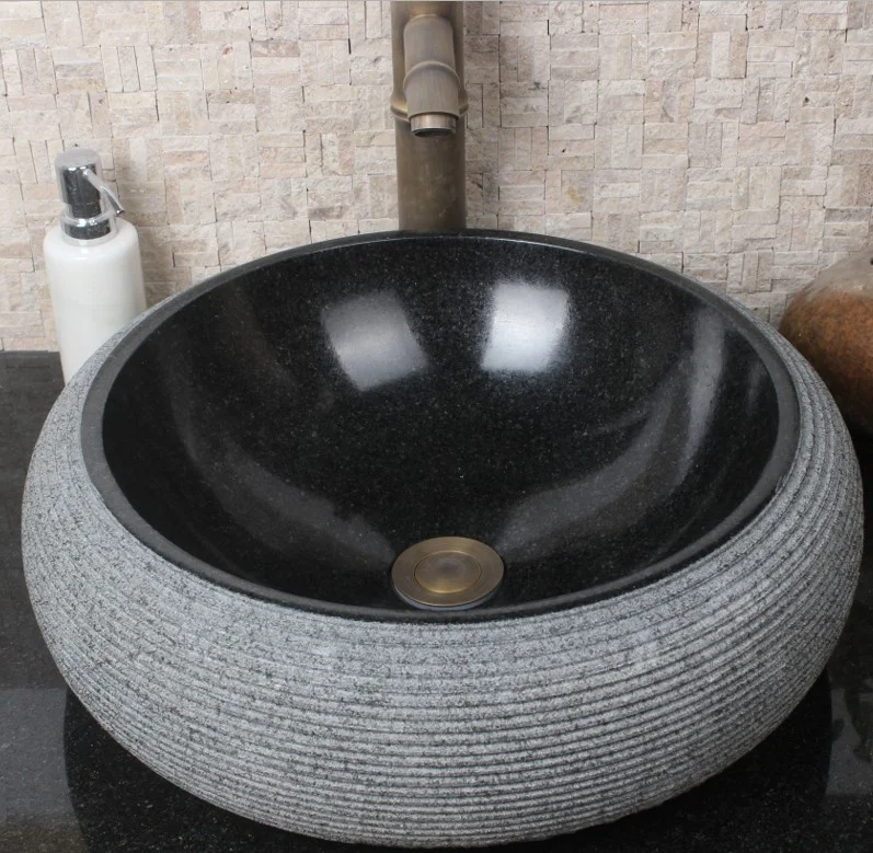 %r Black Granite Garden Stone Bowl Sink
%r Black Granite Garden Stone Bowl Sink