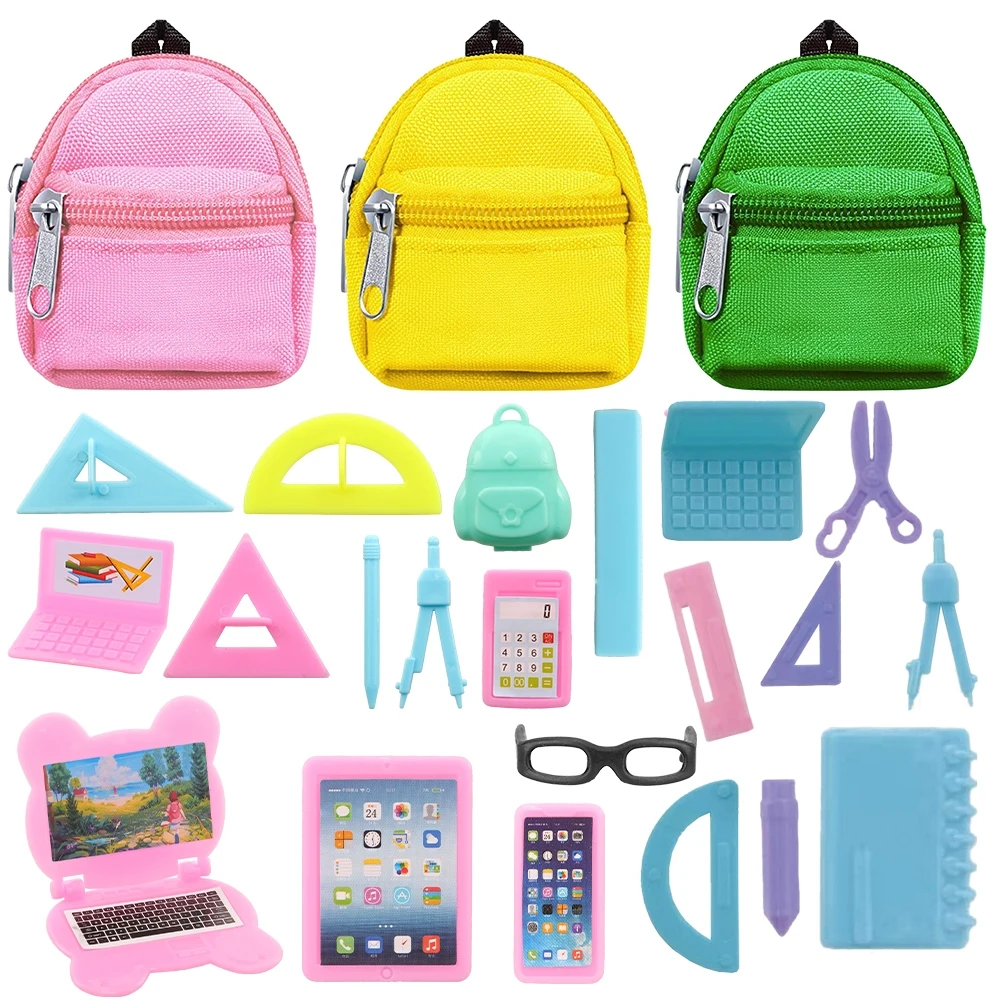 Fashion Mixed Random 22 Items Doll Accessories=1 Backpack+3 Computers+18 Learning Study Tool DIY Doll Accessories
Fashion Mixed Random 22 Items Doll Accessories=1 Backpack+3 Computers+18 Learning Study Tool DIY Doll Accessories