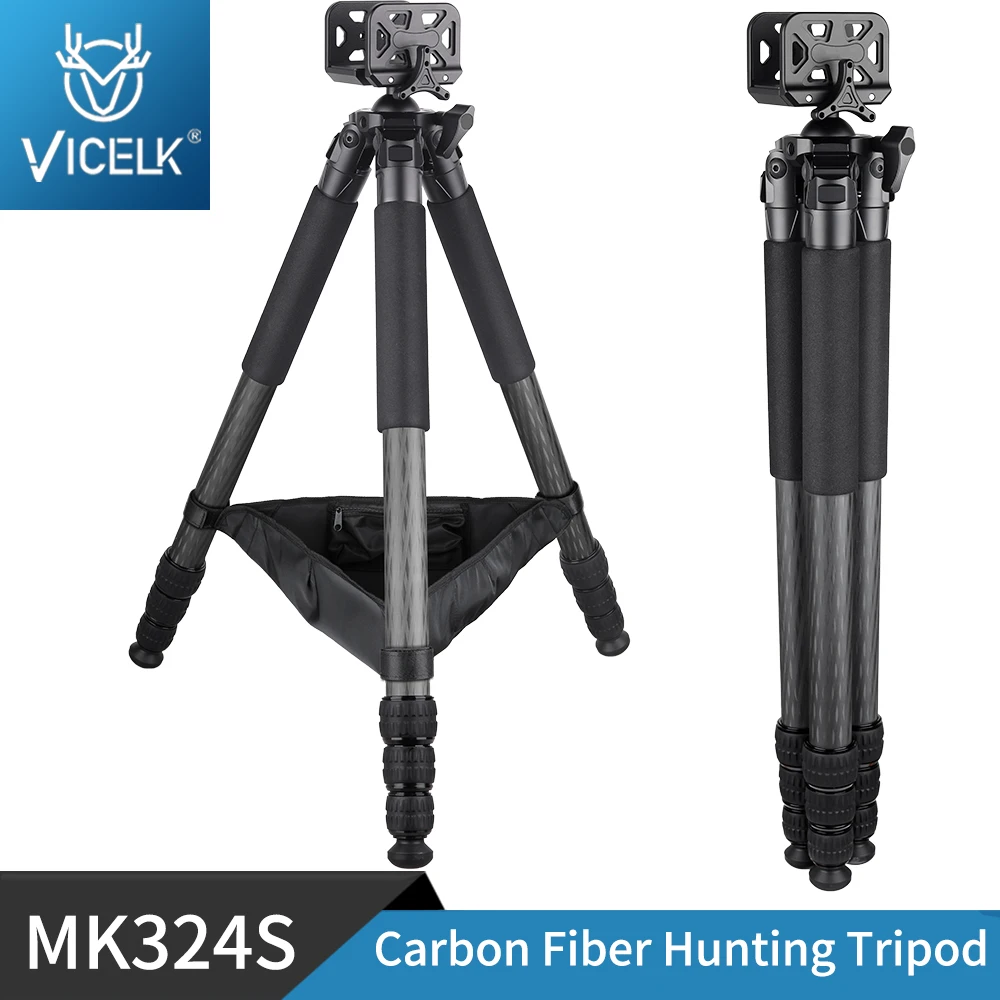 VICELK Clamping Carbon firber Tripod Stand with Integrated Clamp Head Lightweight Adjustable Legs for Hunting and Outdoors
VICELK Clamping Carbon firber Tripod Stand with Integrated Clamp Head Lightweight Adjustable Legs for Hunting and Outdoors