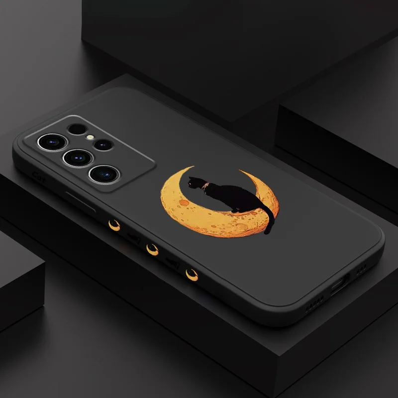 Moon Black Cat Phone Case For Samsung Galaxy S25 S24 S23 S22 S21 S20 Ultra FE S10 S10E Plus Note 20 Ultra Silicone Cover
Moon Black Cat Phone Case For Samsung Galaxy S25 S24 S23 S22 S21 S20 Ultra FE S10 S10E Plus Note 20 Ultra Silicone Cover