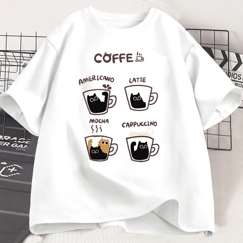 Женская футболка с 3D-принтом Cartoon Coffee Cat, круглый вырез с короткими рукавами, свободная, удобная, дышащая, быстросохнущая одежда
Женская футболка с 3D-принтом Cartoon Coffee Cat, круглый вырез с короткими рукавами, свободная, удобная, дышащая, быстросохнущая одежда