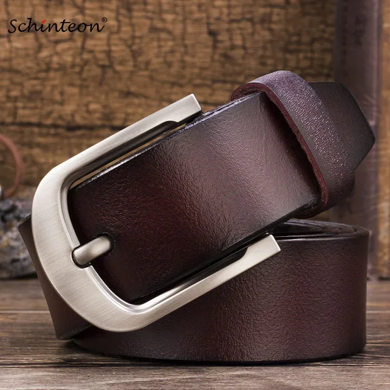 Schinteon Men Cowhide Genuine Leather Jean Pin Buckle Belt Casual Waist Strap High Quality Belts
Schinteon Men Cowhide Genuine Leather Jean Pin Buckle Belt Casual Waist Strap High Quality Belts