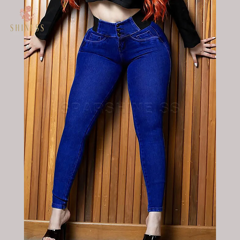 Women Stretch Skinny Jeans Spring and Autumn Fashion Streetwear Trousers Slim Fit Pencil Pants Blue Leggings Denim Pants
Women Stretch Skinny Jeans Spring and Autumn Fashion Streetwear Trousers Slim Fit Pencil Pants Blue Leggings Denim Pants