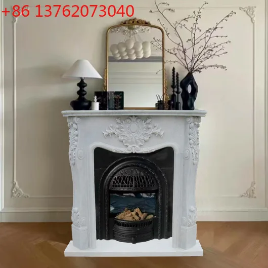Европейский мраморный камин ручной работы, белый мраморный рельефный декоративный шкаф
Европейский мраморный камин ручной работы, белый мраморный рельефный декоративный шкаф