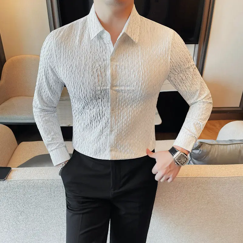 Brand Long Sleeved Shirt for Men Simple Casual Lapel Shirt Men Casual Business Social Dress Shirts Streetwear Men Clothing 2026
Brand Long Sleeved Shirt for Men Simple Casual Lapel Shirt Men Casual Business Social Dress Shirts Streetwear Men Clothing 2026