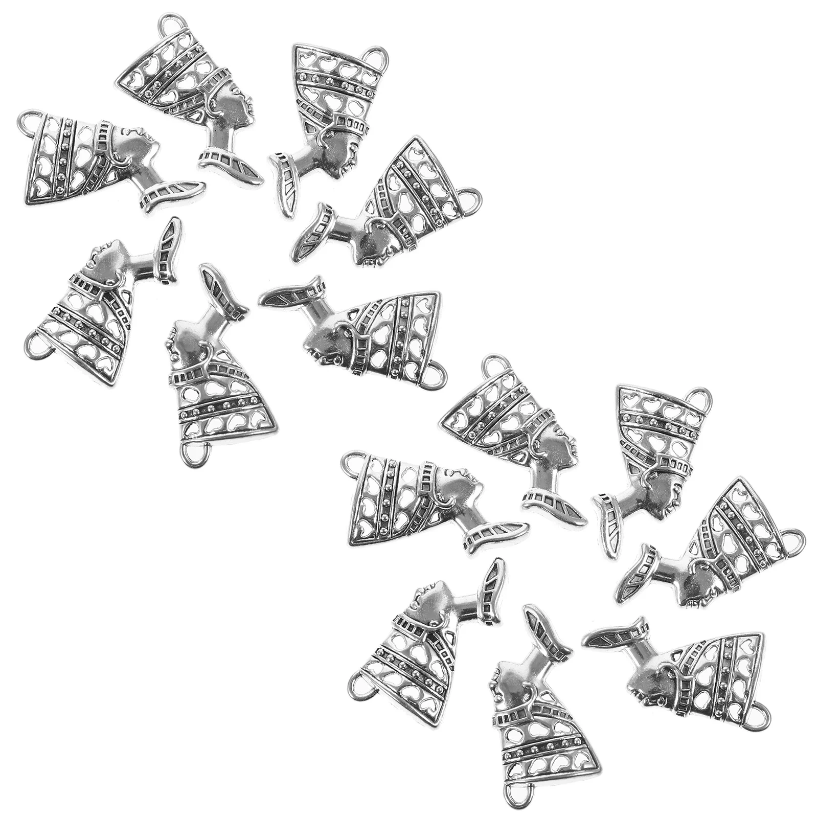 20 Pcs Queen Portrait Pendant Crafts Charm Egyptian DIY Ancient Silver Making Charms Zinc Alloy
20 Pcs Queen Portrait Pendant Crafts Charm Egyptian DIY Ancient Silver Making Charms Zinc Alloy