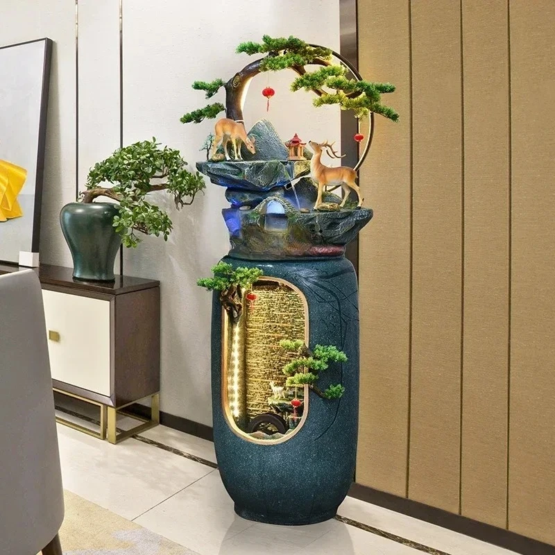 Rockery flowing water fountain ornament living room lucky feng shui ball landscape entrance light luxury landing
Rockery flowing water fountain ornament living room lucky feng shui ball landscape entrance light luxury landing