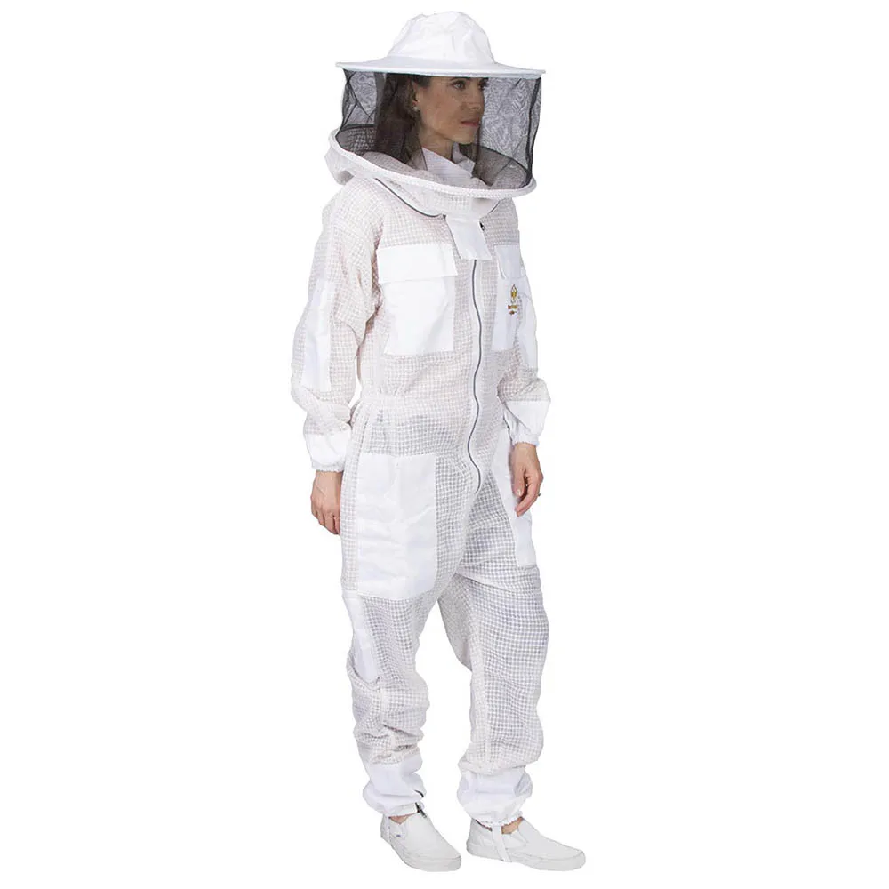 Manufacturer's ventilated 3-layer polycotton bee suit with round veil breathable beekeeping suit, suitable for beekeepers
Manufacturer's ventilated 3-layer polycotton bee suit with round veil breathable beekeeping suit, suitable for beekeepers