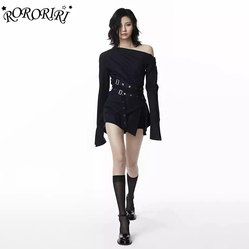 Мини-платье RORORIRI с двойным поясом женское, винтажное Бандажное платье-рубашка в стиле панк с косым разрезом на плечах и длинными рукавами, гранж, уличная одежда
Мини-платье RORORIRI с двойным поясом женское, винтажное Бандажное платье-рубашка в стиле панк с косым разрезом на плечах и длинными рукавами, гранж, уличная одежда