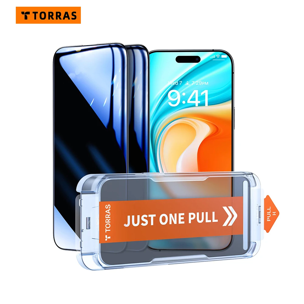 TORRAS Anti-Peek Закаленное стекло для экрана телефона для iPhone 16 15 14 13 Pro Max Plus 9H Защитная пленка для экрана без пузырьков 2 шт.
TORRAS Anti-Peek Закаленное стекло для экрана телефона для iPhone 16 15 14 13 Pro Max Plus 9H Защитная пленка для экрана без пузырьков 2 шт.