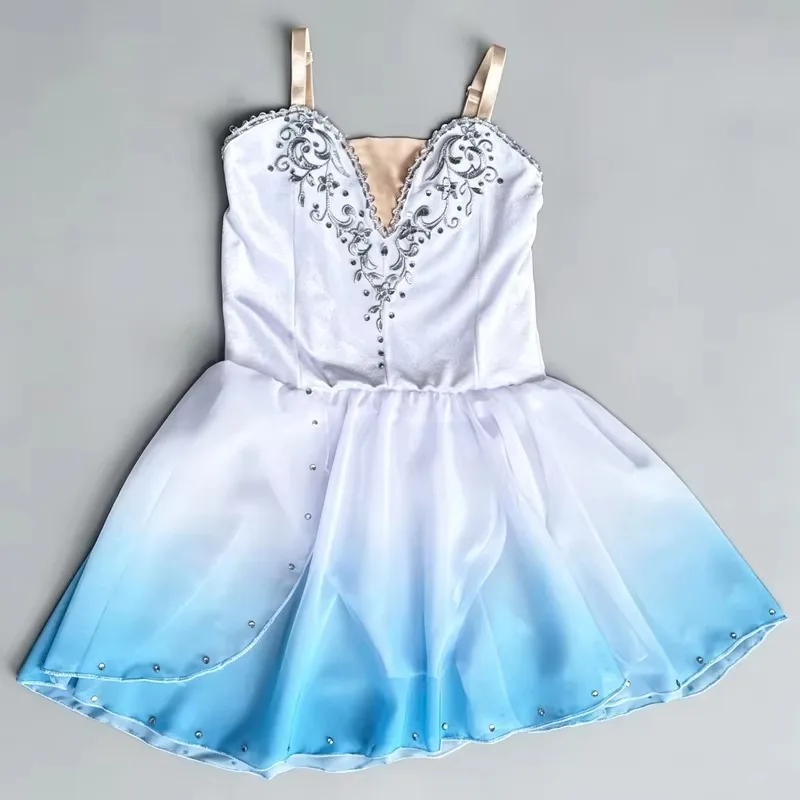 Girls Professional Lyrical Soft Slip Gradient Color Embroidery Ballet Dress Stage Group Performance Kids Ballerina Dance Costume
Girls Professional Lyrical Soft Slip Gradient Color Embroidery Ballet Dress Stage Group Performance Kids Ballerina Dance Costume