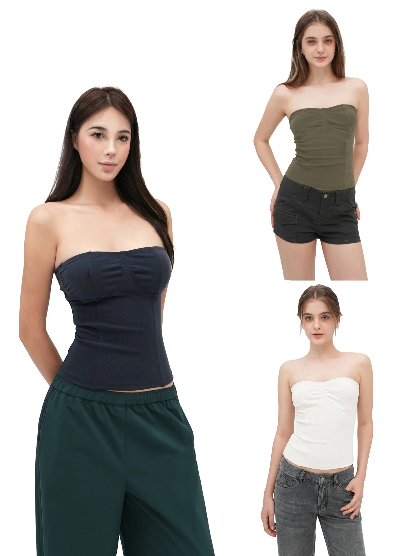 Retro Slim Fit Elastic Strapl Vest Top Jim Kennet Women's Faion Summer Thin Single Piece Pure Color No Brand Registered
Retro Slim Fit Elastic Strapl Vest Top Jim Kennet Women's Faion Summer Thin Single Piece Pure Color No Brand Registered