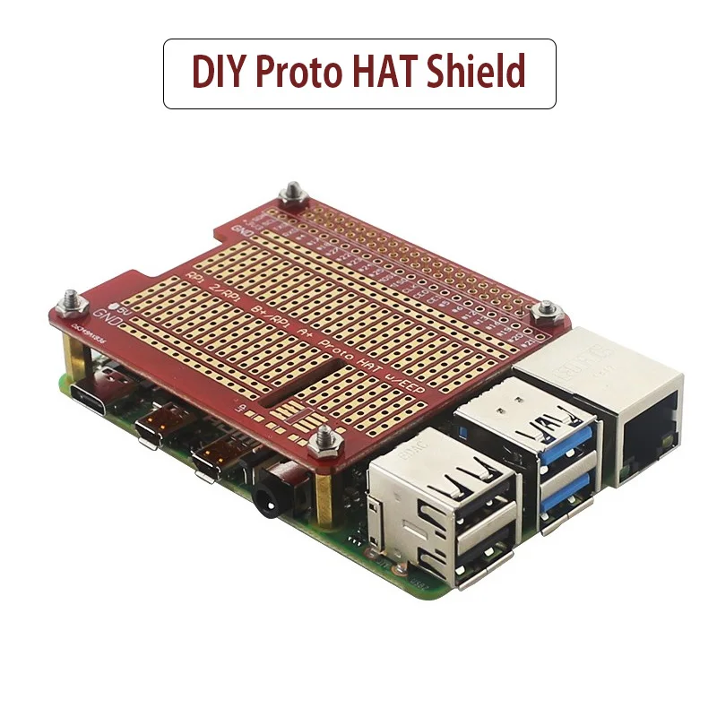 DIY Proto HAT Shield Extension Board Prototype Hole Peg Proto Hat for Raspberry Pi 2 Model / B+ / A+
DIY Proto HAT Shield Extension Board Prototype Hole Peg Proto Hat for Raspberry Pi 2 Model / B+ / A+
