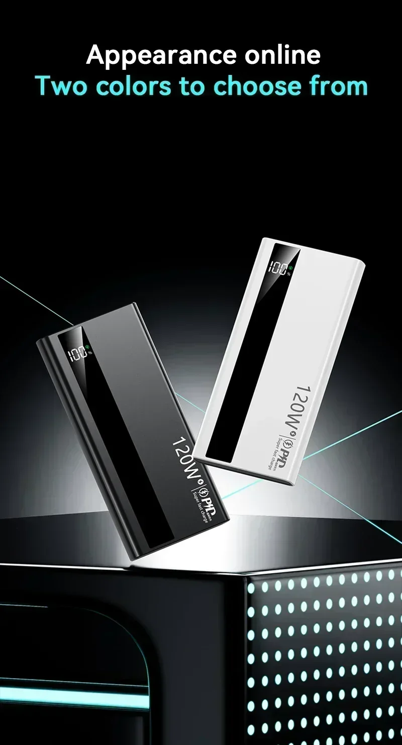 Lenovo 500000mAh 120W Portable Power Bank Large Capacity Super Fast Charge External Battery For Xiaomi Iphone 2026New Lenovo 500000mAh 120W Portable Power Bank Large Capacity Super Fast Charge External Battery For Xiaomi Iphone 2026New