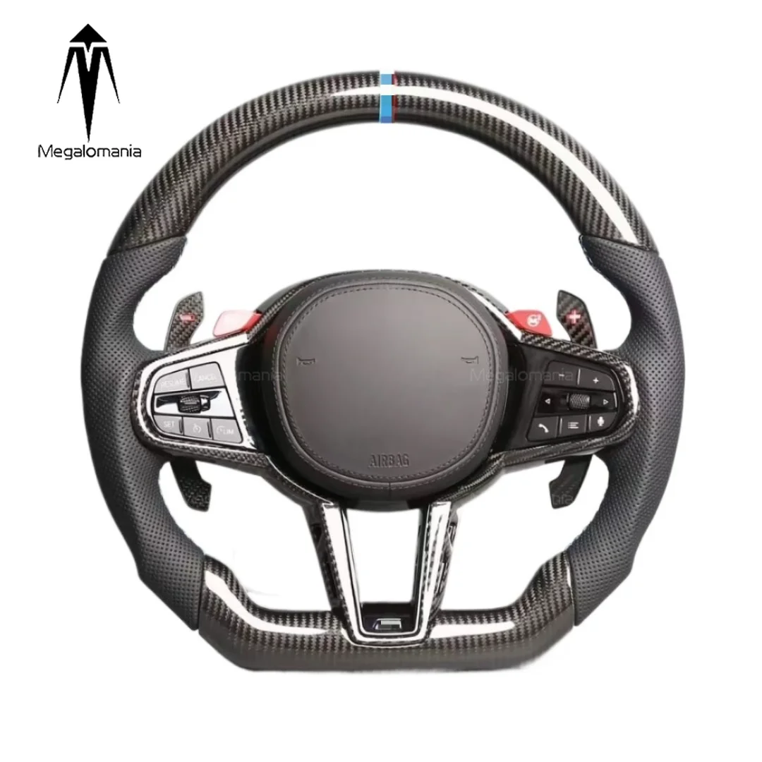 For BMW X3 G01 X4 G20 G02 G05 G31 G32 G82 G42 G21 G80 G81 G22 G23 G26 G30 G15 M2 M3 M4 X5M CS Carbon Fiber Sport Steering Wheel
For BMW X3 G01 X4 G20 G02 G05 G31 G32 G82 G42 G21 G80 G81 G22 G23 G26 G30 G15 M2 M3 M4 X5M CS Carbon Fiber Sport Steering Wheel
