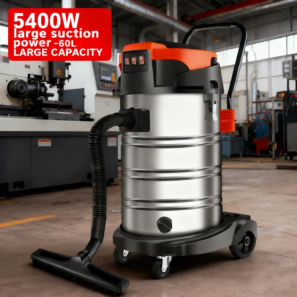 5400W Industrial Electric Vacuum Cleaner 60L Durable High Power Large Suction Seam Cleaning Machine Car Wash Shop Vacuum Cleaner
5400W Industrial Electric Vacuum Cleaner 60L Durable High Power Large Suction Seam Cleaning Machine Car Wash Shop Vacuum Cleaner