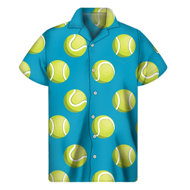 Creative 3d Printed Tennis Racket Balls Hawaiian Shirts Men Summer Fashion Short Sleeves Tees Beach Shirt Tops Lapel Blouse
Creative 3d Printed Tennis Racket Balls Hawaiian Shirts Men Summer Fashion Short Sleeves Tees Beach Shirt Tops Lapel Blouse