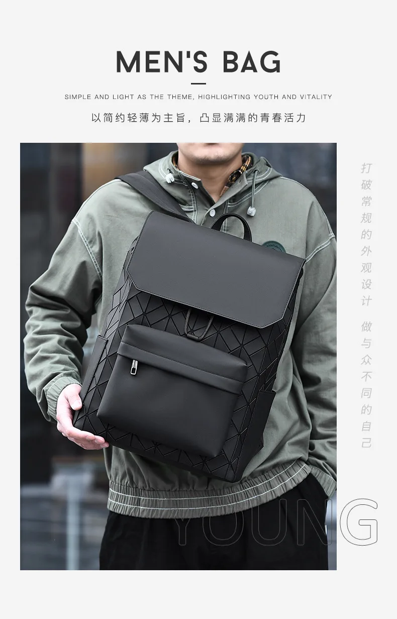 Simple Texture Backpack Commuter Computer Backpack Large Capacity Student Backpack Casual Men's Bag
Simple Texture Backpack Commuter Computer Backpack Large Capacity Student Backpack Casual Men's Bag