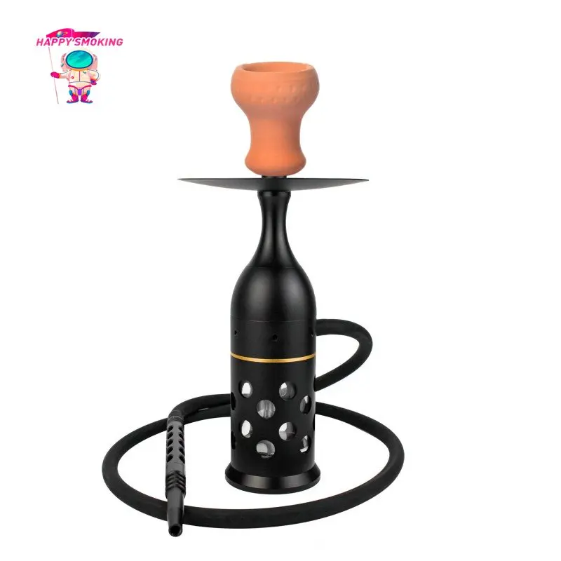 HAPPY SMOKING Luminous Wine Bottle Style Hookah Shisha Set Aluminum Alloy Hollowed Out LED Lights Party Complete Kit Cachimbas
HAPPY SMOKING Luminous Wine Bottle Style Hookah Shisha Set Aluminum Alloy Hollowed Out LED Lights Party Complete Kit Cachimbas