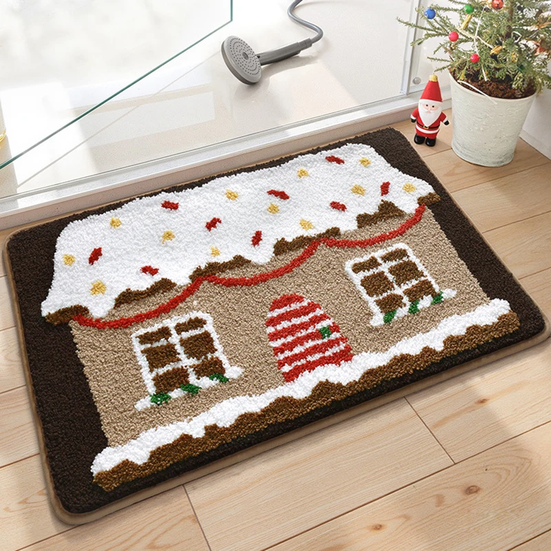 Рождественский тафтинговый коврик для ванной комнаты, мягкий тафтинговый снеговик, ковер для спальни, прикроватный ковер, напольный нескользящий коврик, эстетический домашний праздничный декор
Рождественский тафтинговый коврик для ванной комнаты, мягкий тафтинговый снеговик, ковер для спальни, прикроватный ковер, напольный нескользящий коврик, эстетический домашний праздничный декор