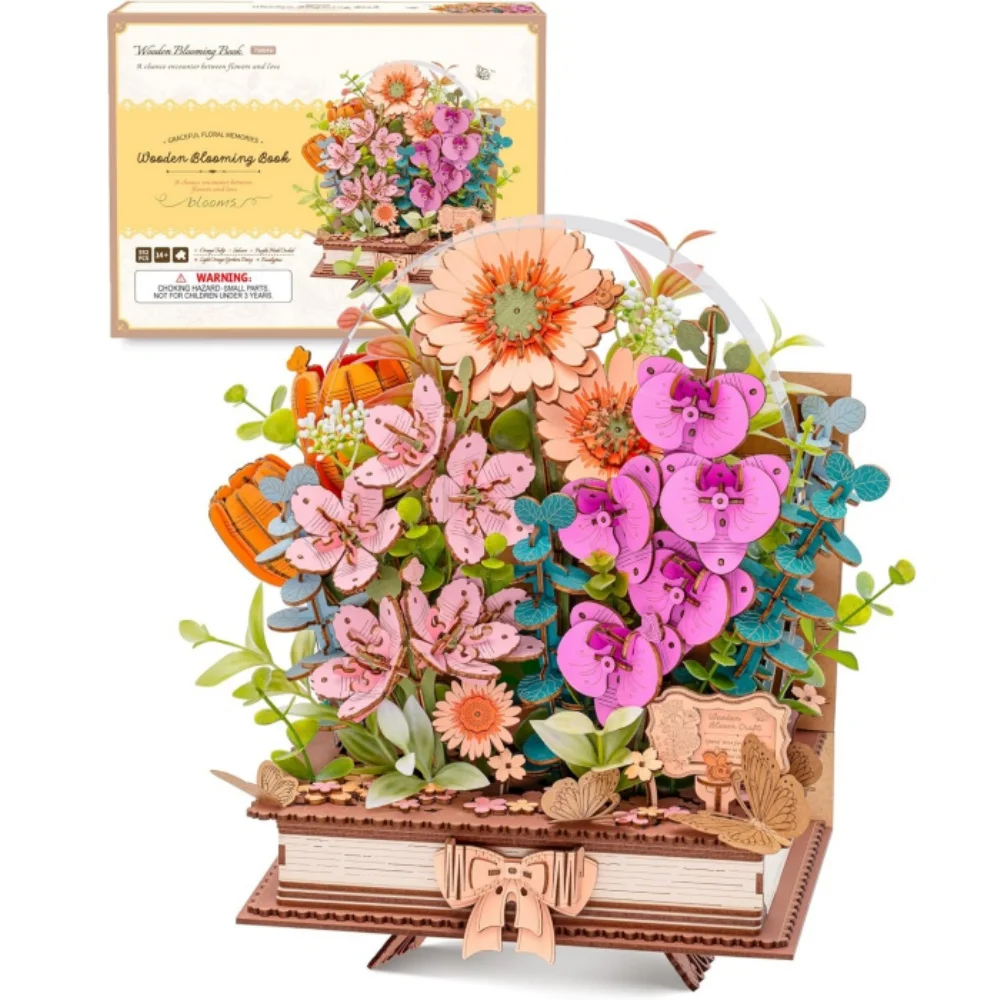 Rolife 3D Wooden Puzzle Blooming Book Artificial Flower Model Kits for Adults to Build DIY Craft Construction Building Set Art
Rolife 3D Wooden Puzzle Blooming Book Artificial Flower Model Kits for Adults to Build DIY Craft Construction Building Set Art