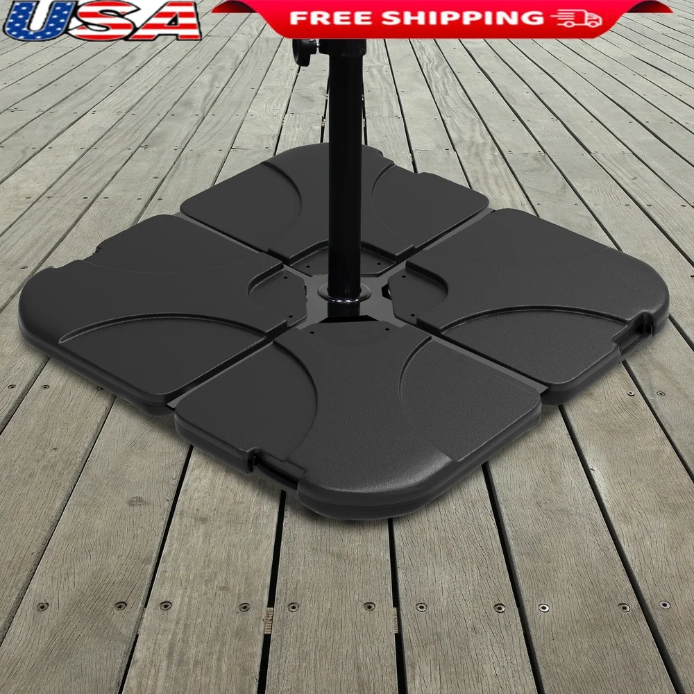 Heavy Duty Umbrella Base Stand Weighted Plates Offset Cantilever Umbrellas Easy Fill Portable Outdoor Use
Heavy Duty Umbrella Base Stand Weighted Plates Offset Cantilever Umbrellas Easy Fill Portable Outdoor Use