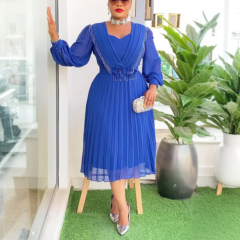 Elegant African Chiffon Dresses for Woman Plus Size 2025 New Dashiki Ankara Turkey Outfits Gowns Fashion Muslim Wedding Party
Elegant African Chiffon Dresses for Woman Plus Size 2025 New Dashiki Ankara Turkey Outfits Gowns Fashion Muslim Wedding Party