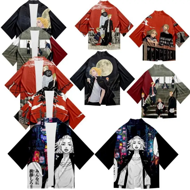 Harajuku Japanese Anime Cosplay Haori Cloak Draken Costume Adult Cardigan Men Tops 3D Printing Short Kimono Party Outfit
Harajuku Japanese Anime Cosplay Haori Cloak Draken Costume Adult Cardigan Men Tops 3D Printing Short Kimono Party Outfit
