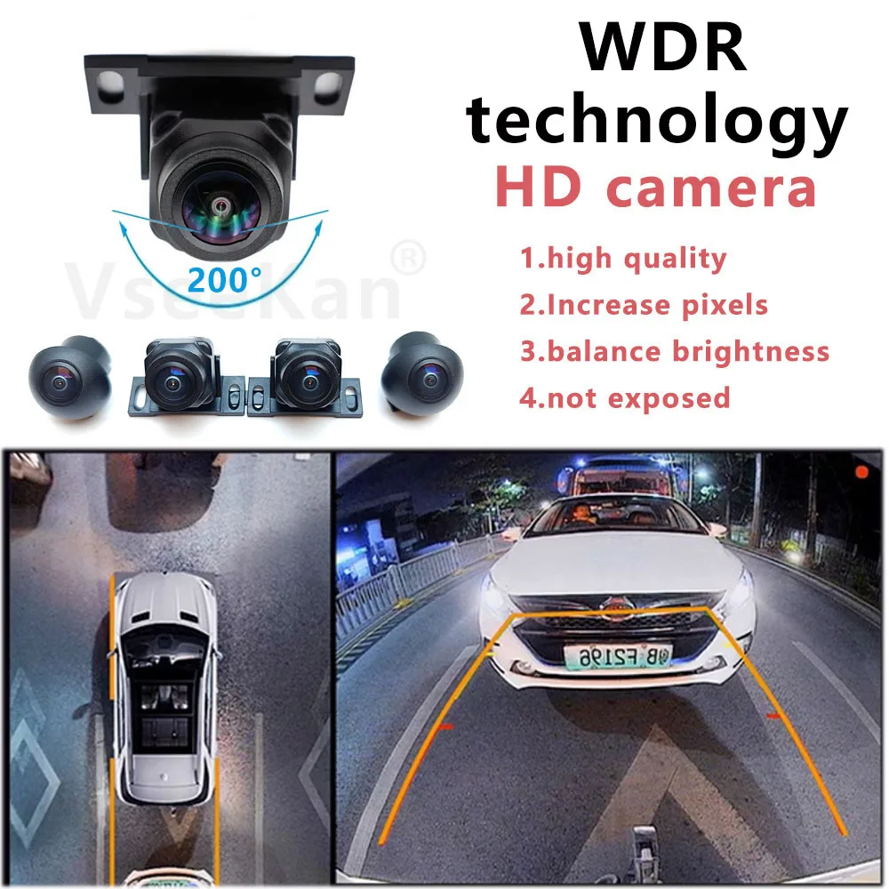 Car 360 panoramic system camera, WDR processing technology clearer night vision higher image quality car 360 camera 3D1080p
Car 360 panoramic system camera, WDR processing technology clearer night vision higher image quality car 360 camera 3D1080p