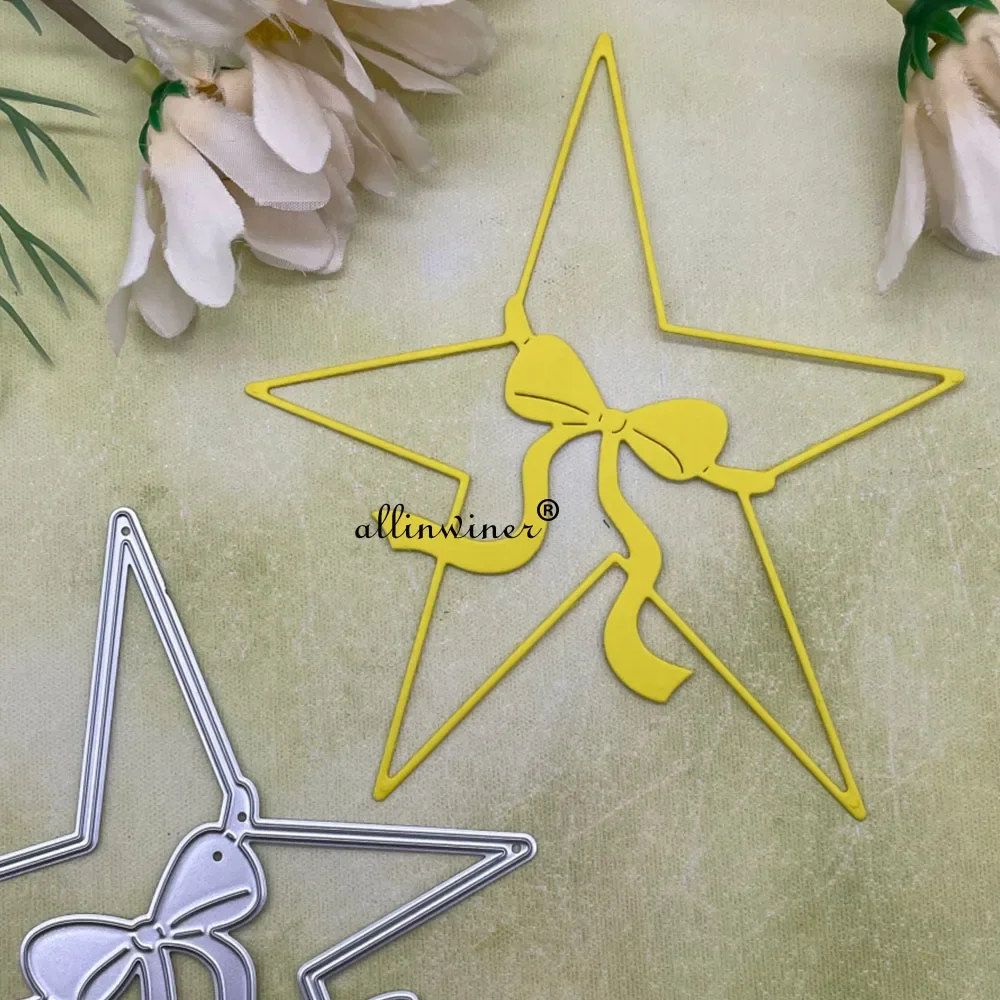 New bow star decoration DIY Craft Metal Cutting Die Scrapbook Embossed Paper Card Album Craft Template Stencil Dies
New bow star decoration DIY Craft Metal Cutting Die Scrapbook Embossed Paper Card Album Craft Template Stencil Dies