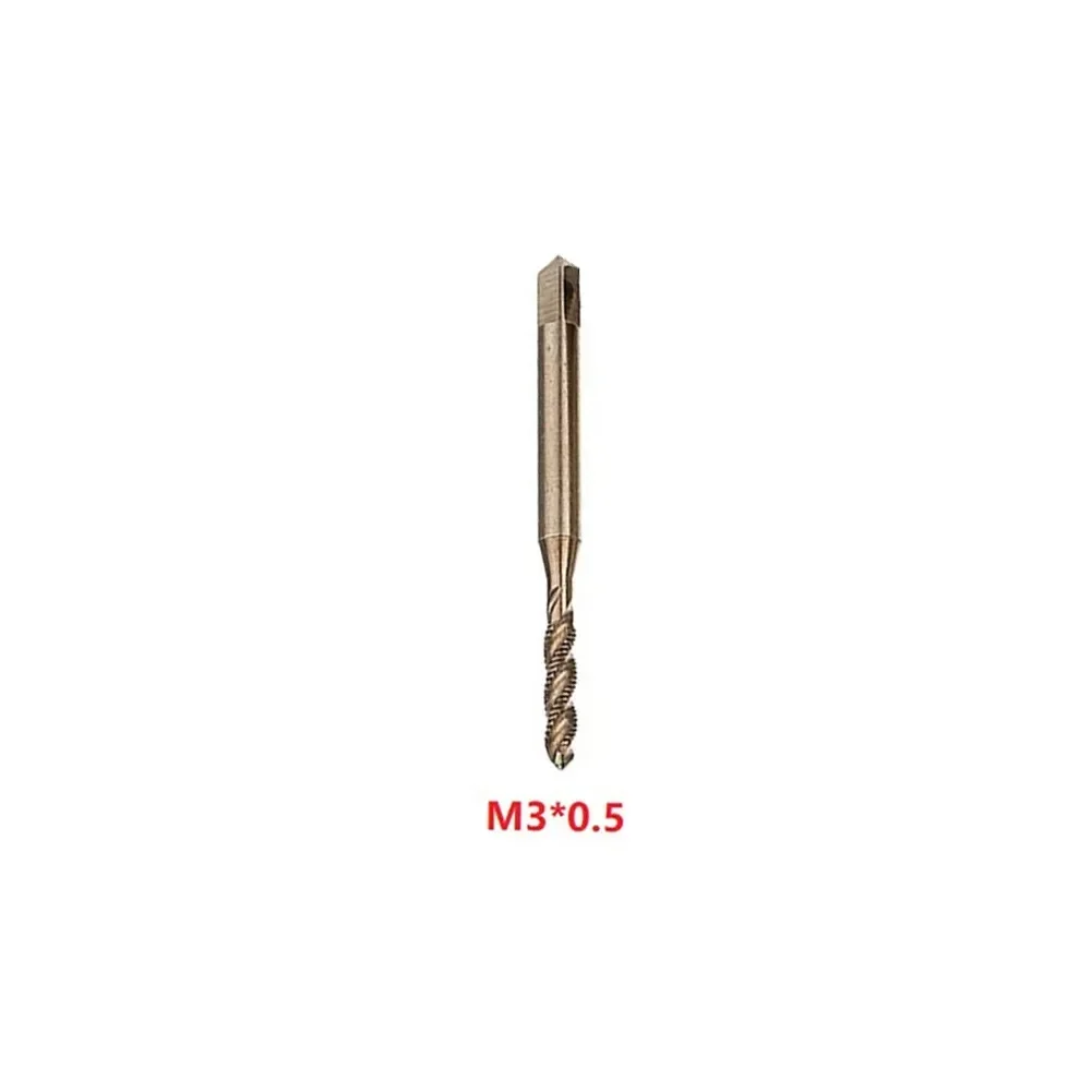 1pcs M3-M10 HSS- Co Cobalt M35 Drill Bit Sprial Flutes Taps Metric Screw Tap Metal Drills Hole Pun Power Tools Accessories
1pcs M3-M10 HSS- Co Cobalt M35 Drill Bit Sprial Flutes Taps Metric Screw Tap Metal Drills Hole Pun Power Tools Accessories