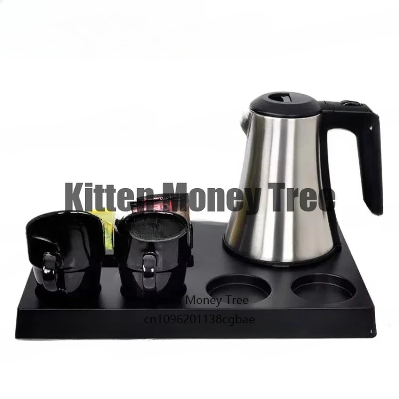 Портативный электрический чайник 0,8 л для отелей и домашнего использования, из нержавеющей стали, с подносом, для приготовления воды, чая, кофе
Портативный электрический чайник 0,8 л для отелей и домашнего использования, из нержавеющей стали, с подносом, для приготовления воды, чая, кофе