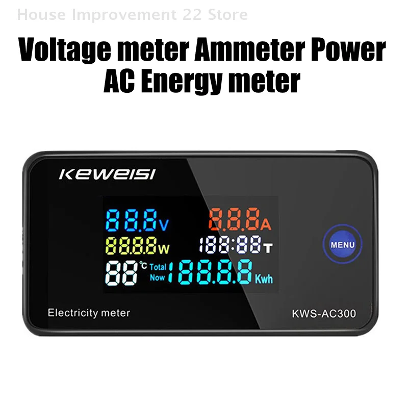 KWS-AC300 Digital Voltmeter AC 50-300V Voltage 45-65Hz Power Energy Meter LED AC Wattmeter 0-100A Detector
KWS-AC300 Digital Voltmeter AC 50-300V Voltage 45-65Hz Power Energy Meter LED AC Wattmeter 0-100A Detector
