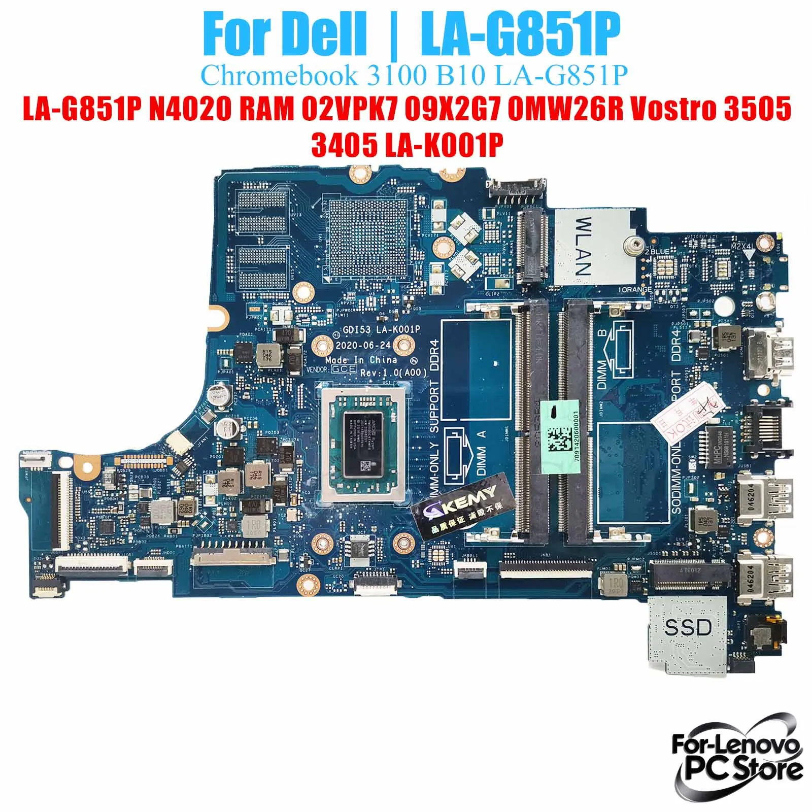 LA-G851P для DELL 3100.0 LA-G851P материнская плата для ноутбука 100% протестированная материнская плата для ноутбука
LA-G851P для DELL 3100.0 LA-G851P материнская плата для ноутбука 100% протестированная материнская плата для ноутбука
