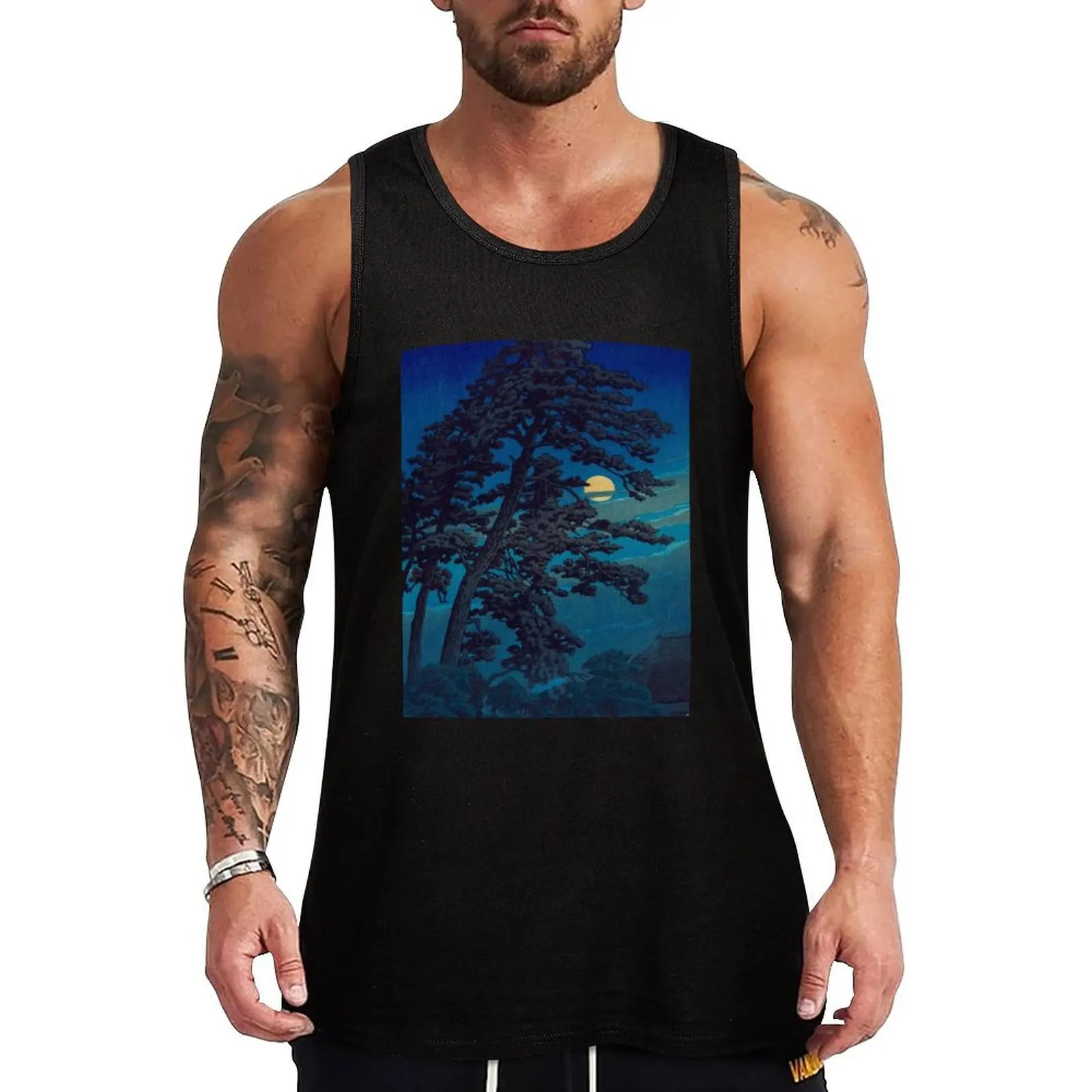 Kawase Hasui Moon At Magome by Kawase Hasui Vintage Japanese Woodblock Print Tank Top Clothing cute tops t-shirt for man
Kawase Hasui Moon At Magome by Kawase Hasui Vintage Japanese Woodblock Print Tank Top Clothing cute tops t-shirt for man