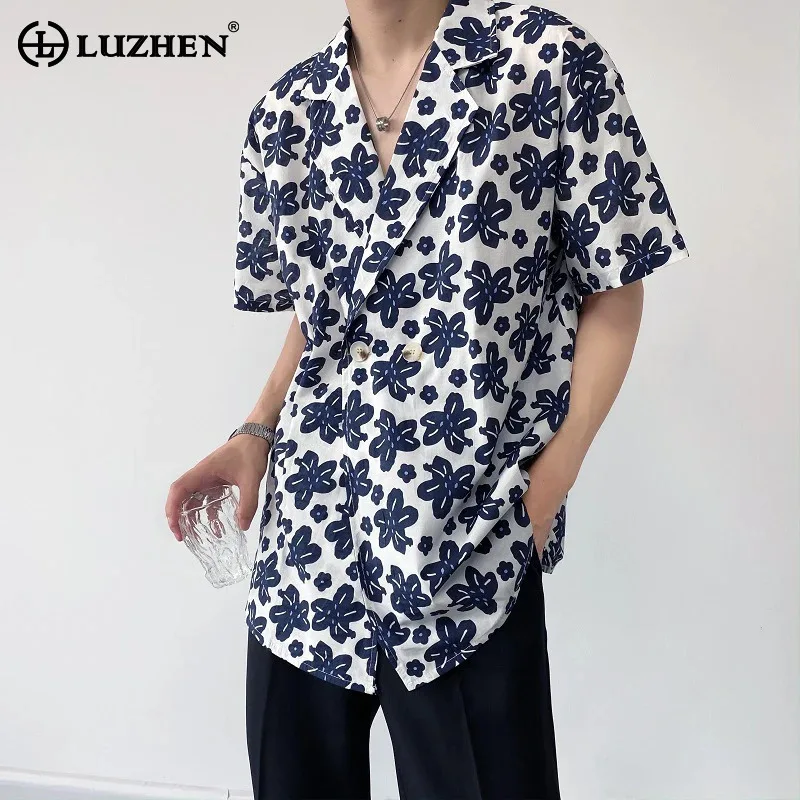 LUZHEN 2025 летняя новая рубашка с коротким рукавом с цветочным принтом, элегантная темпераментная мужская модная корейская красивая повседневная одежда JY2948
LUZHEN 2025 летняя новая рубашка с коротким рукавом с цветочным принтом, элегантная темпераментная мужская модная корейская красивая повседневная одежда JY2948