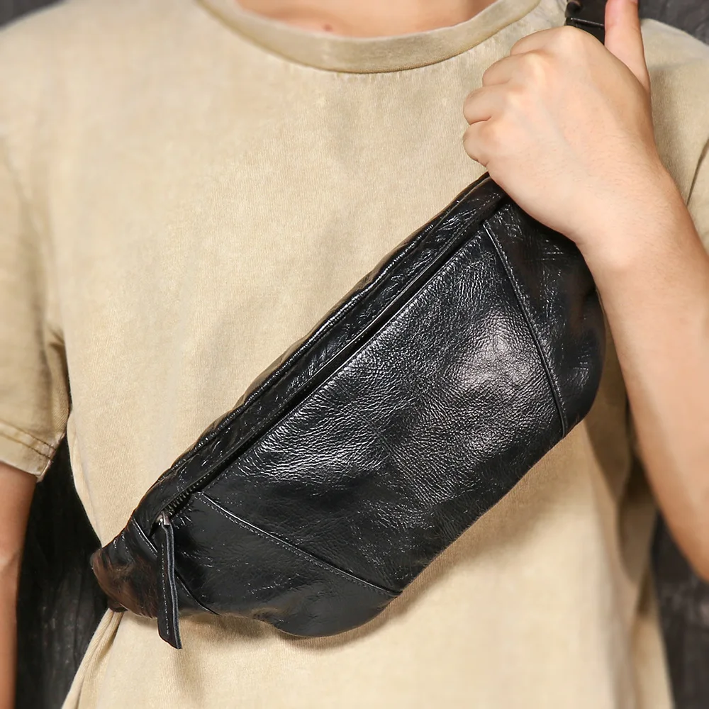 Men's Genuine Leather Crossbody Bag (Top Grain), Large Capacity Chest/Shoulder Bag, Travel Casual Phone Bag
Men's Genuine Leather Crossbody Bag (Top Grain), Large Capacity Chest/Shoulder Bag, Travel Casual Phone Bag